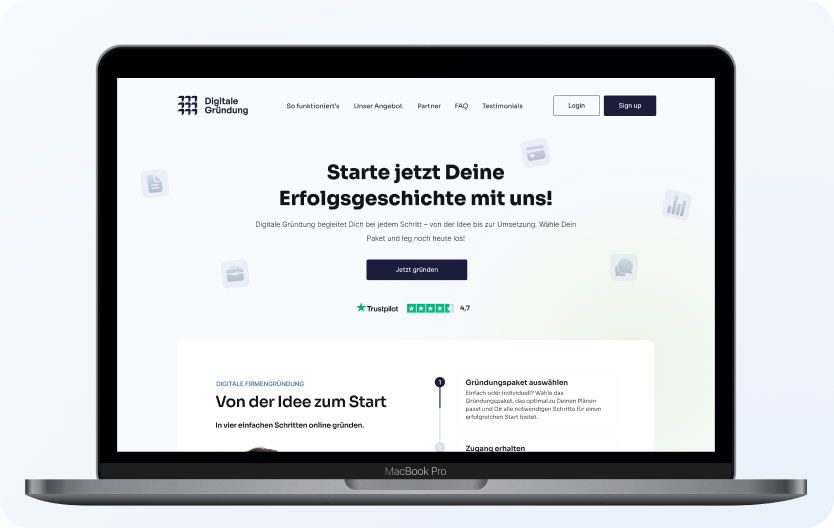 Digitale Gründung